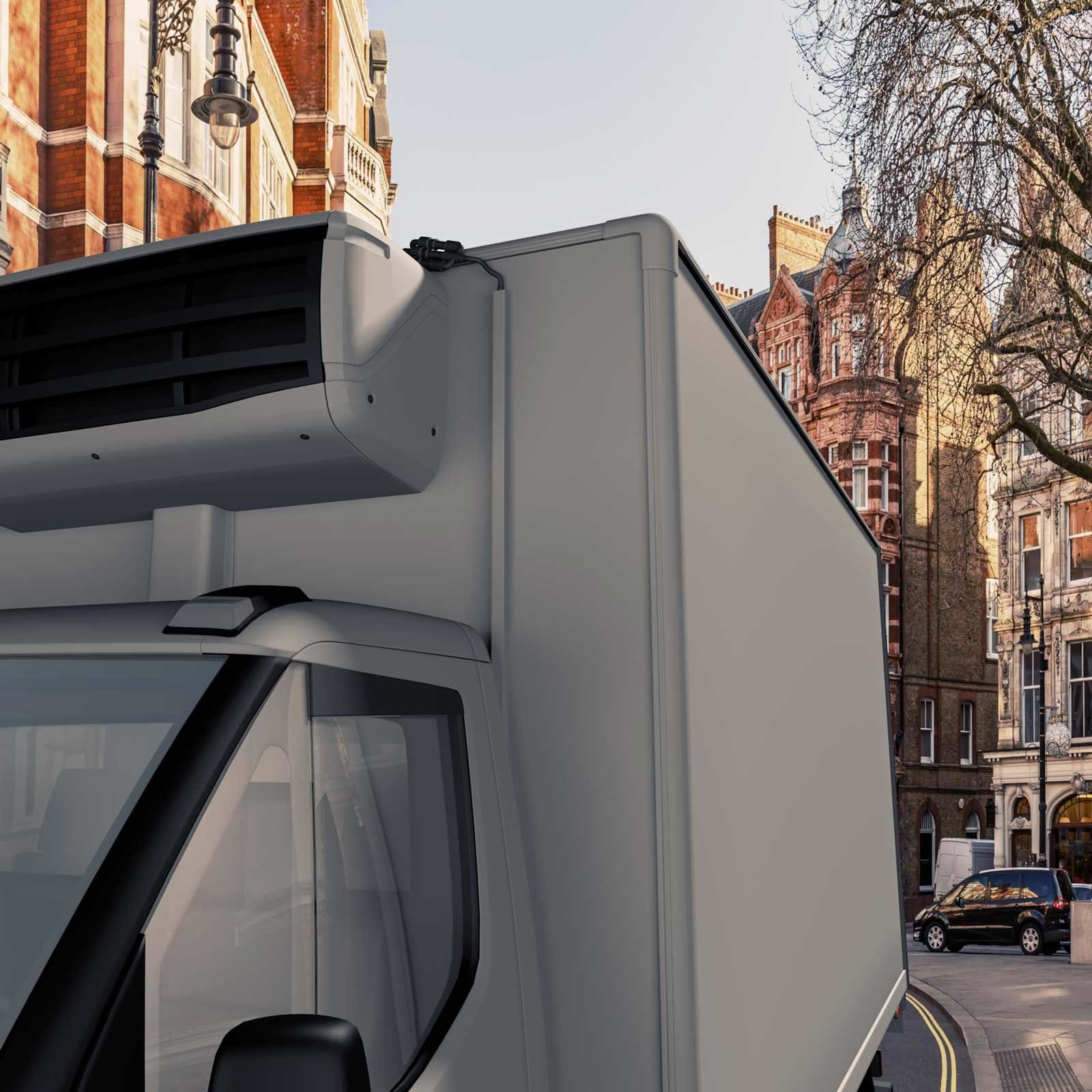 Elektrische koeleenheid tijdens parkeren